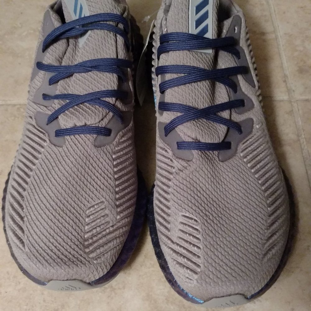 NEW Men's Adidas Alphaboost Dove Grey/Tech Indigo